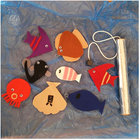 手作り 魚釣り 知育玩具