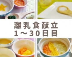 離乳食1ヶ月目献立レシピ