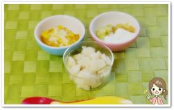 離乳食101日1回目スープパン粥