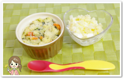 離乳食151日1回目パングラタン