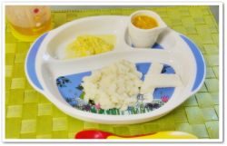 離乳食113日1回目スープパン粥