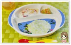 離乳食102日1回目枝豆粥