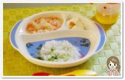 離乳食106日1回目青海苔粥