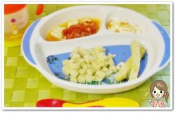 離乳食119日1回目【後期】ミルクパン粥