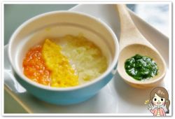 離乳食18日目 三色粥