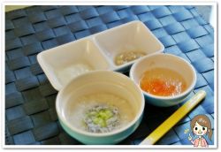離乳食39日1回目しらすキャベツ粥