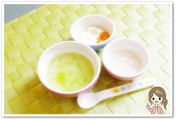 離乳食50日1回目白菜粥