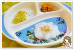 離乳食59日1回目きなこ粥