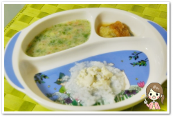 離乳食68日2回目豆腐粥