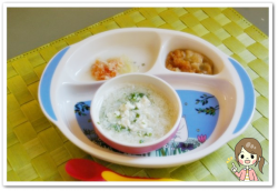 離乳食69日1回目豆腐とかぶのそうめん