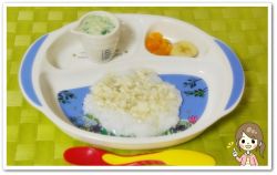 離乳食95日2回目豆腐のあんかけ粥
