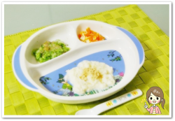 離乳食63日2回目中期きなこミルクパン粥