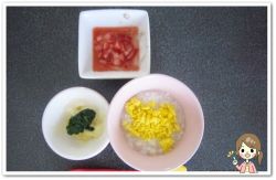 離乳食114日2回目卵黄粥